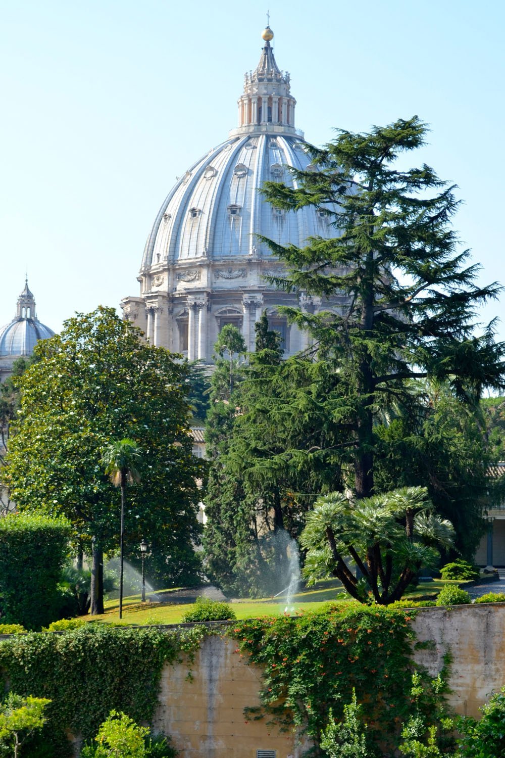 De Vaticaanse tuinen in Vaticaanstad